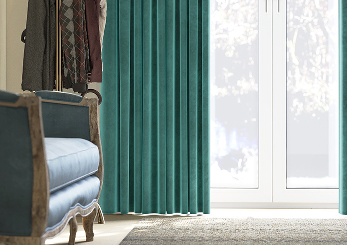 Odessa Velvet, Peacock - Made to Measure Curtains - Image 5